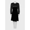 Dress with massive buttons