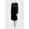 Dress with massive buttons