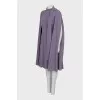 Button-down dress with cape