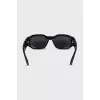 Sunglasses with embossed logo
