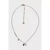 Gold necklace with pendants