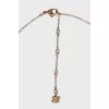 Gold necklace with pendants