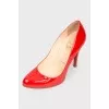 Varnished stilettos