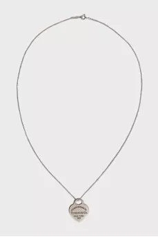 Silver heart pendant