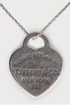 Silver heart pendant