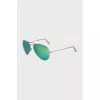 Men's sunglasses with green lenses