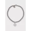 Silver bracelet with a heart pendant