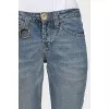 Cropped straight fit jeans