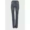 Mid-rise grey jeans