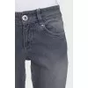 Mid-rise grey jeans