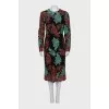 Lace dress with floral print