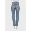 Jeans with voluminous decor