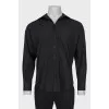 Men's straight black shirt