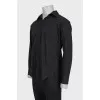 Men's straight black shirt
