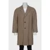 Men's coat with a small print