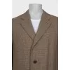 Men's coat with a small print