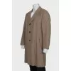 Men's coat with a small print