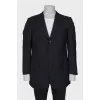 Men's black button-down jacket