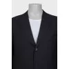 Men's black button-down jacket
