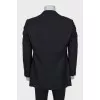 Men's black button-down jacket
