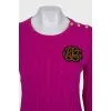 Pink sweater with embroidery