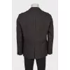 Men's brown single-breasted jacket