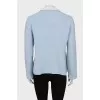 Reversible wool cardigan