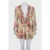 Silk jumpsuit with shorts
