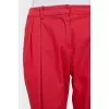 Red trousers with creases