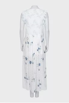 White ruffle maxi dress
