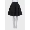 Black high-waisted skirt
