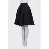 Black high-waisted skirt
