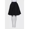 Black high-waisted skirt
