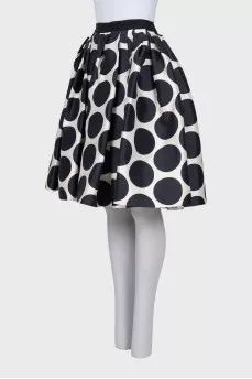 Fluffy polka dot skirt