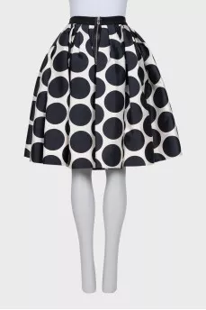 Fluffy polka dot skirt