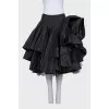A full silk skirt with tulle
