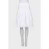 Skirt with a zipper and embroidery