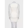 White dress with a jacket