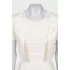 White dress with a jacket