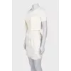 White dress with a jacket