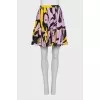 Silk skirt with small pleats