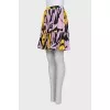 Silk skirt with small pleats