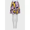 Silk skirt with small pleats