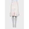 White skirt with ruffles