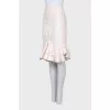 White skirt with ruffles