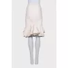 White skirt with ruffles