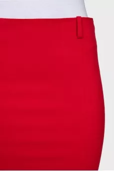 Red pencil skirt