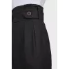 Gray wool skirt