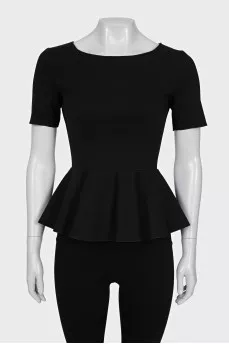 Black top with frill