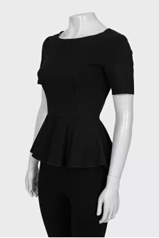 Black top with frill